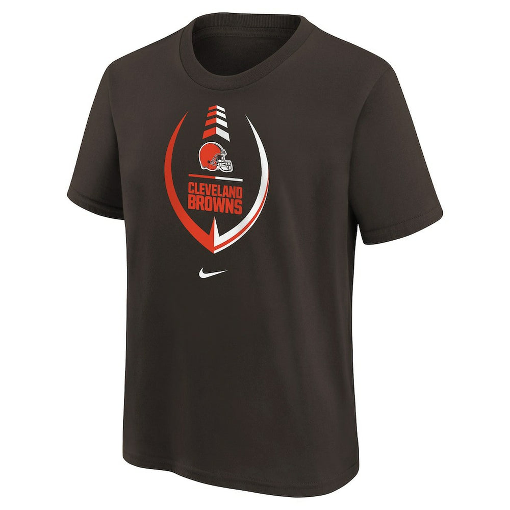 Cleveland Browns Girls Preschool Icon T-Shirt Brown - Nike