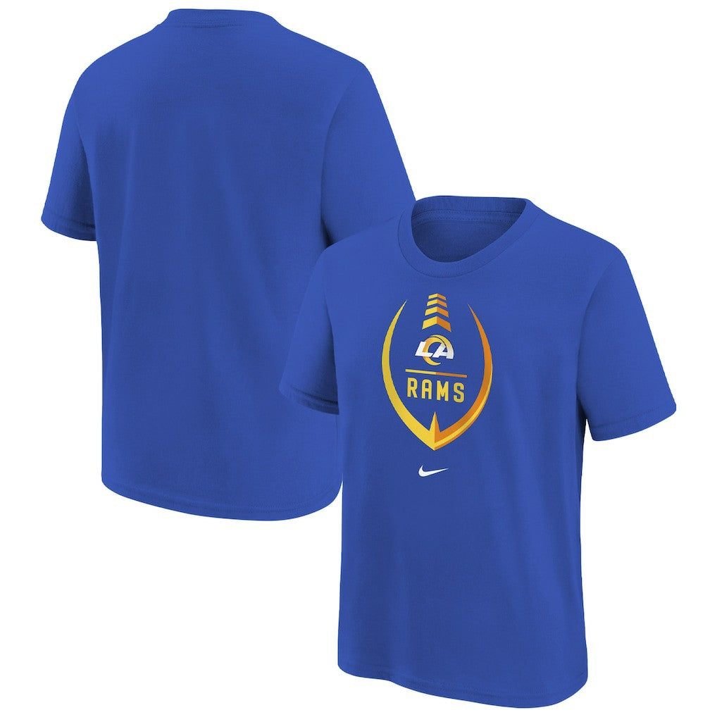 Los Angeles Rams Girls Preschool Icon T-Shirt Royal - Nike