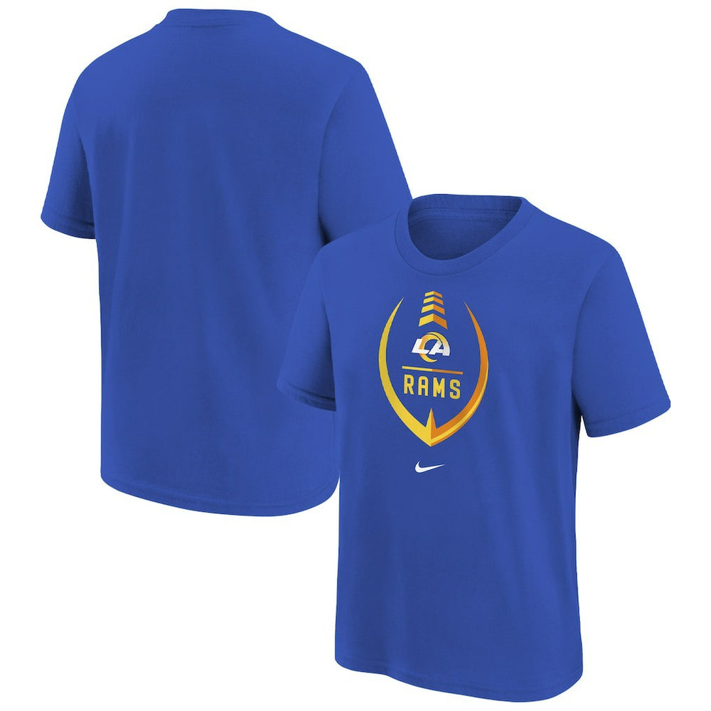Los Angeles Rams Girls Preschool Icon T-Shirt Royal - Nike