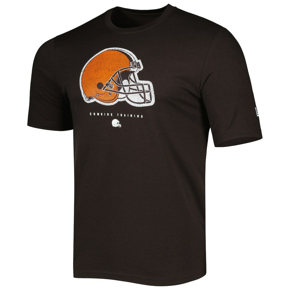 Cleveland Browns New Era Combine Authentic Ball Logo T-Shirt Brown - NFL