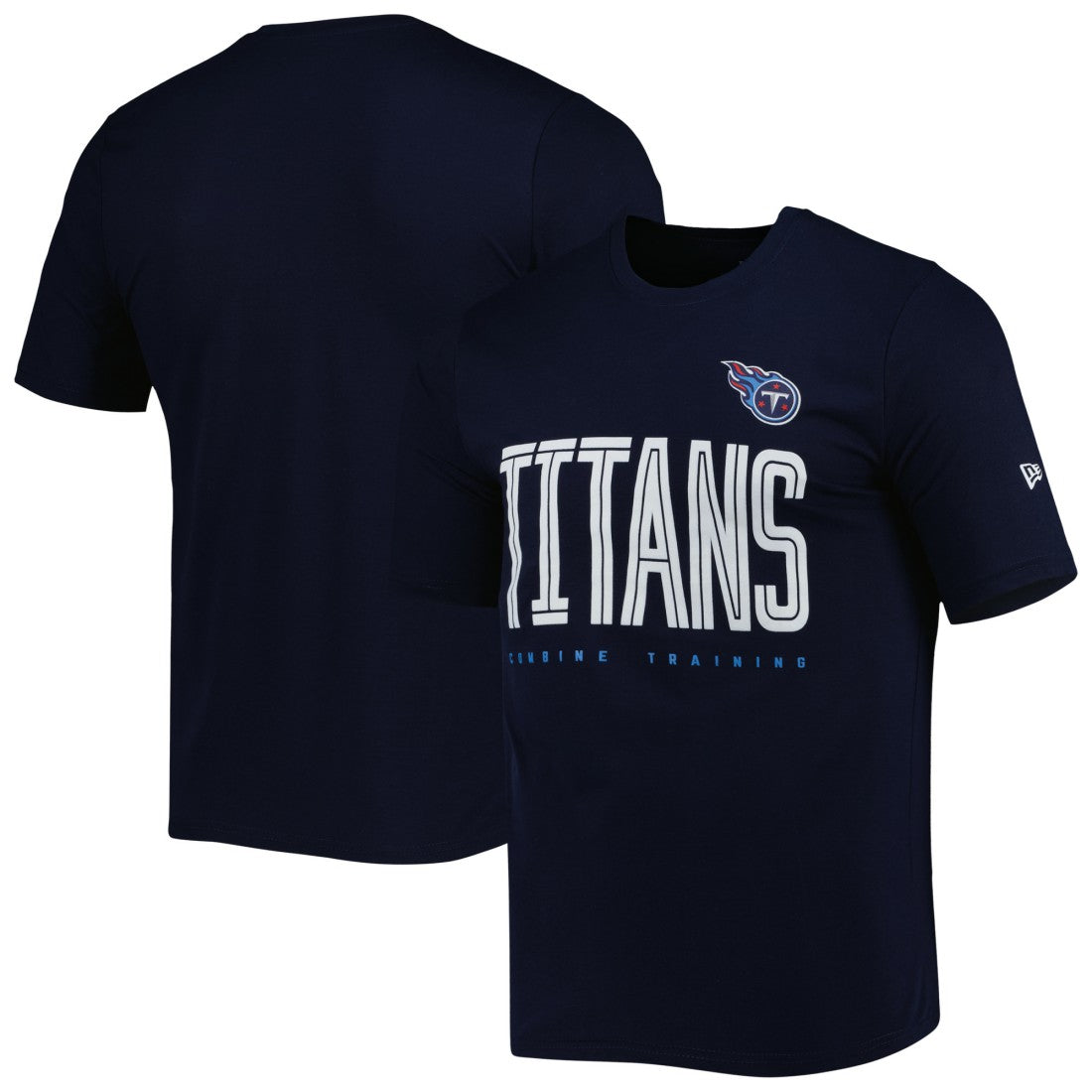 Tennessee Titans New Era Combine Authentic Training Huddle Up T-Shirt Navy - NFL