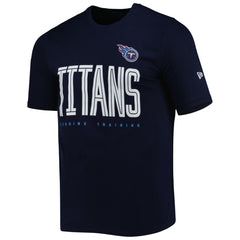 Tennessee Titans New Era Combine Authentic Training Huddle Up T-Shirt Navy - NFL