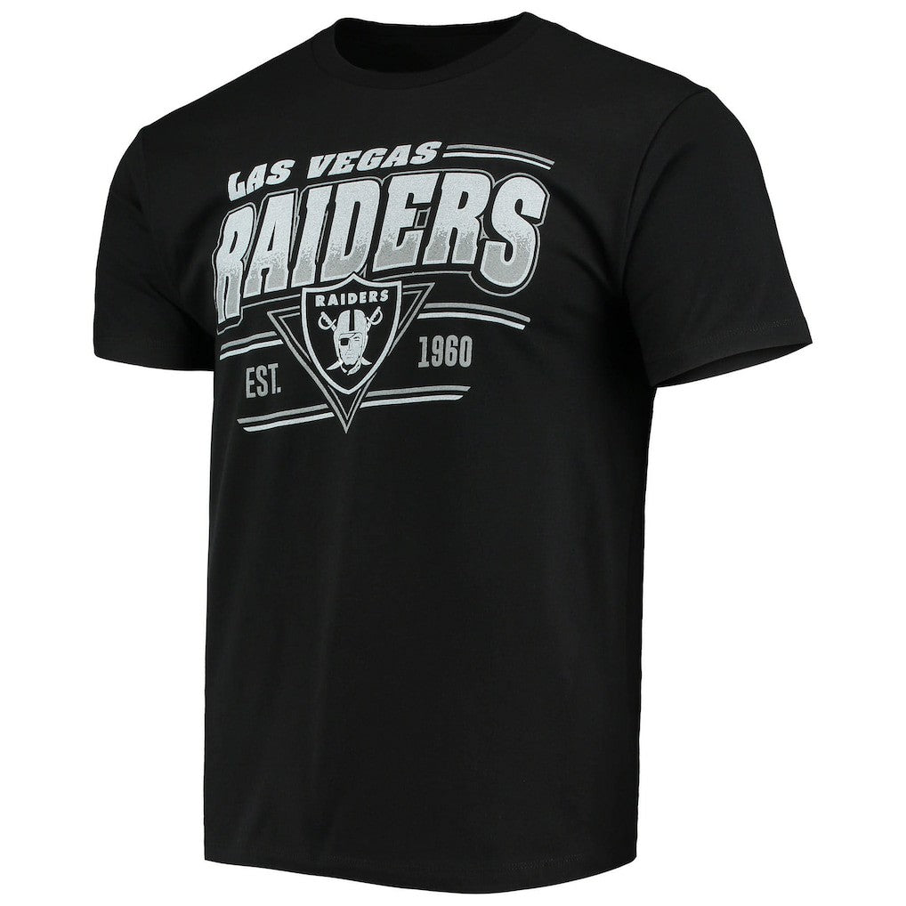 Las Vegas Raiders Junk Food Throwback T-Shirt Black - NFL