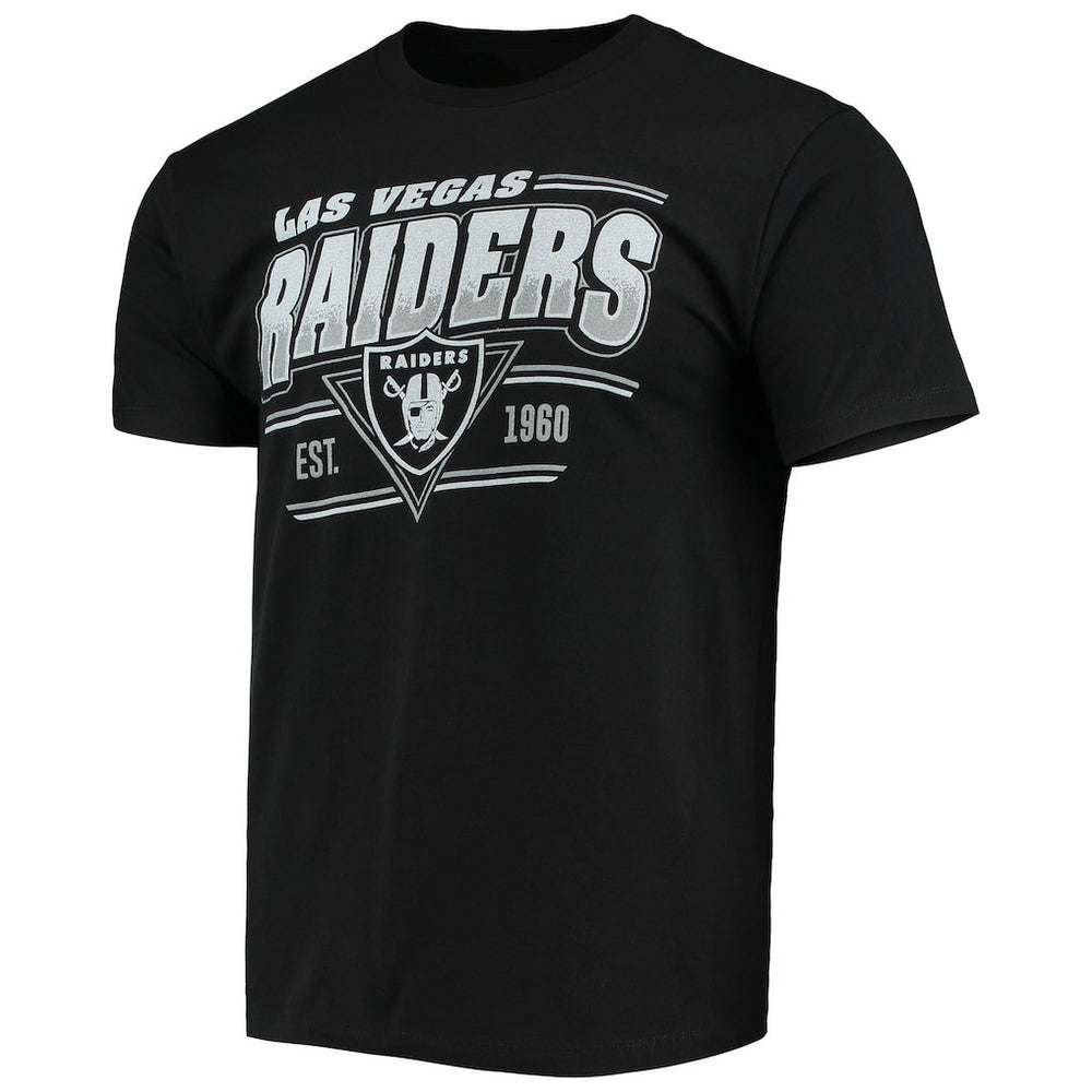 Las Vegas Raiders Junk Food Throwback T-Shirt Black - NFL