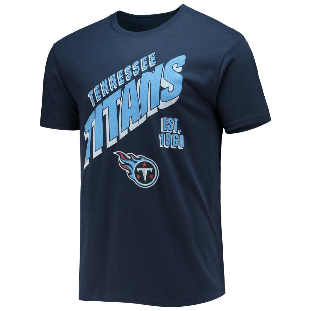 Tennessee Titans Junk Food Slant T-Shirt Navy - NFL