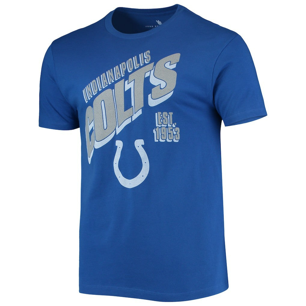 Indianapolis Colts Junk Food Slant T-Shirt Royal - NFL