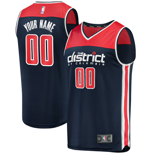 Washington Wizards Fast Break Replica Custom Jersey Navy - Statement Edition | NBA Jerseys