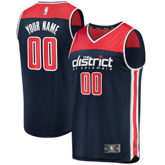 Fanatics - Washington Wizards Fast Break Replica Custom Jersey Navy - Statement Edition