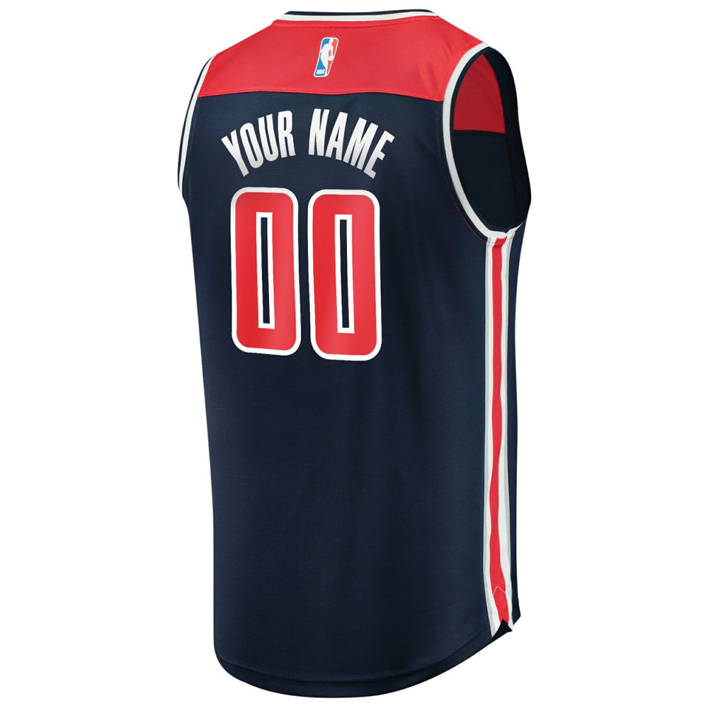 Fanatics - Washington Wizards Fast Break Replica Custom Jersey Navy - Statement Edition