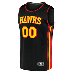 Fanatics - Atlanta Hawks Fast Break Replica Custom Jersey Black - Statement Edition