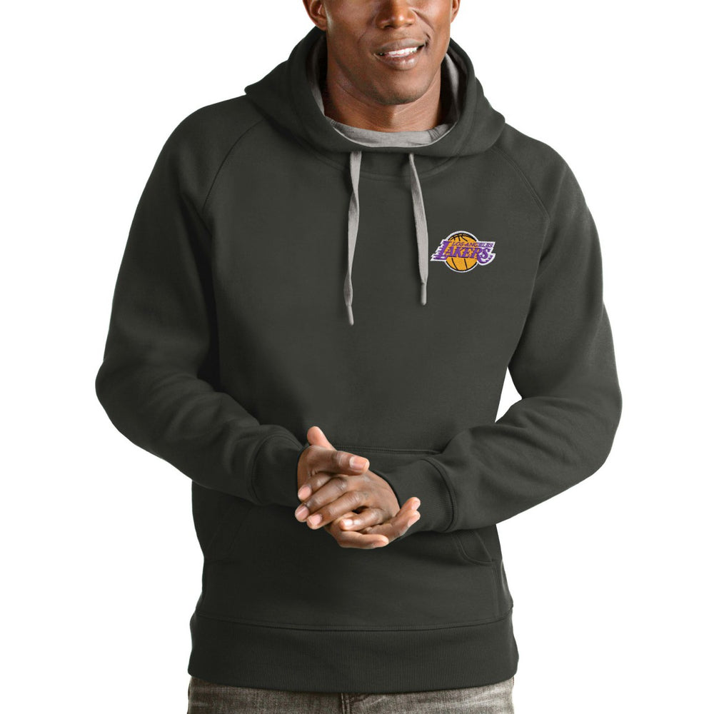 NBA - Los Angeles Lakers Antigua Victory Pullover Hoodie - Charcoal