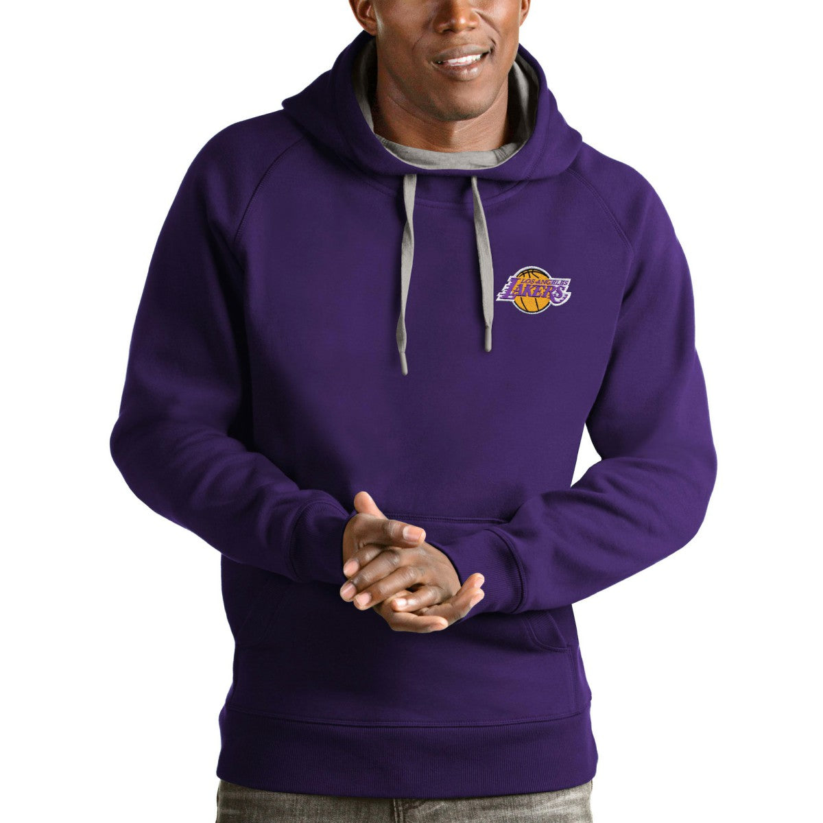 NBA - Los Angeles Lakers Antigua Victory Pullover Hoodie - Purple