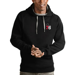 NBA - Philadelphia 76ers Antigua Victory Pullover Hoodie - Black