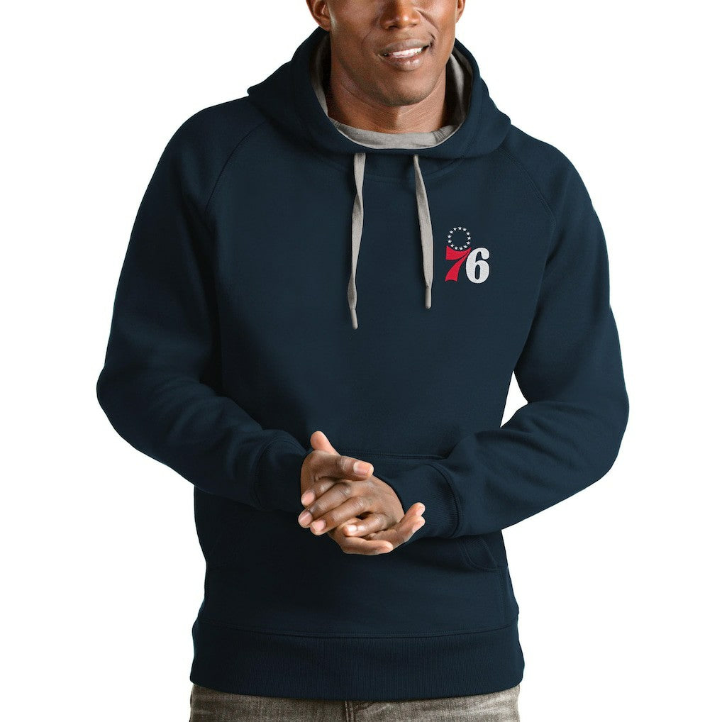 NBA - Philadelphia 76ers Antigua Victory Pullover Hoodie - Navy