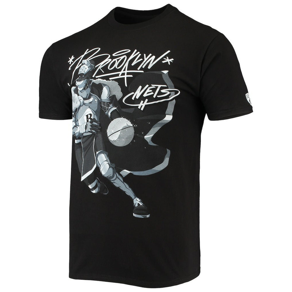 NBA - Brooklyn Nets NBA x McFlyy Identify Artist Series T-Shirt - Black