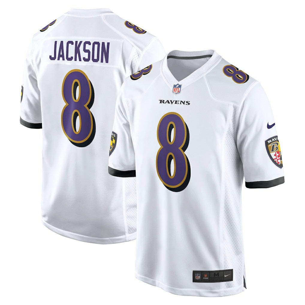 Lamar Jackson Baltimore Ravens Game Jersey - White | NFL Jerseys