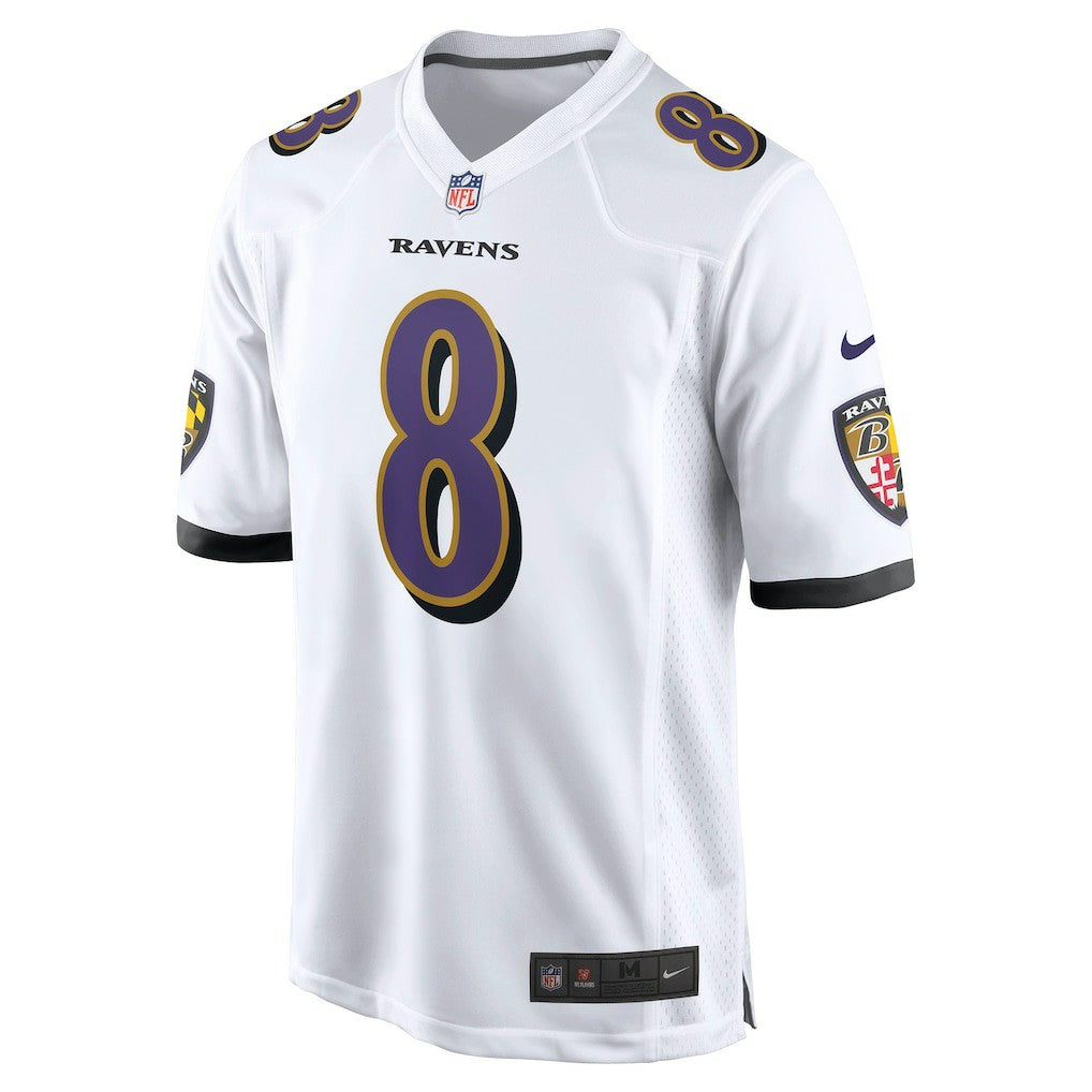 Lamar Jackson Baltimore Ravens Game Jersey - White | NFL Jerseys
