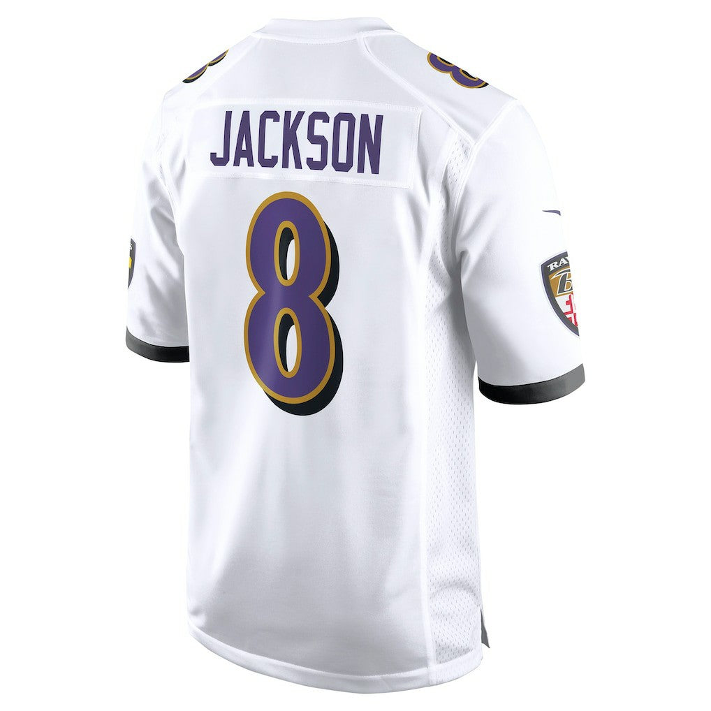 Lamar Jackson Baltimore Ravens Game Jersey - White | NFL Jerseys