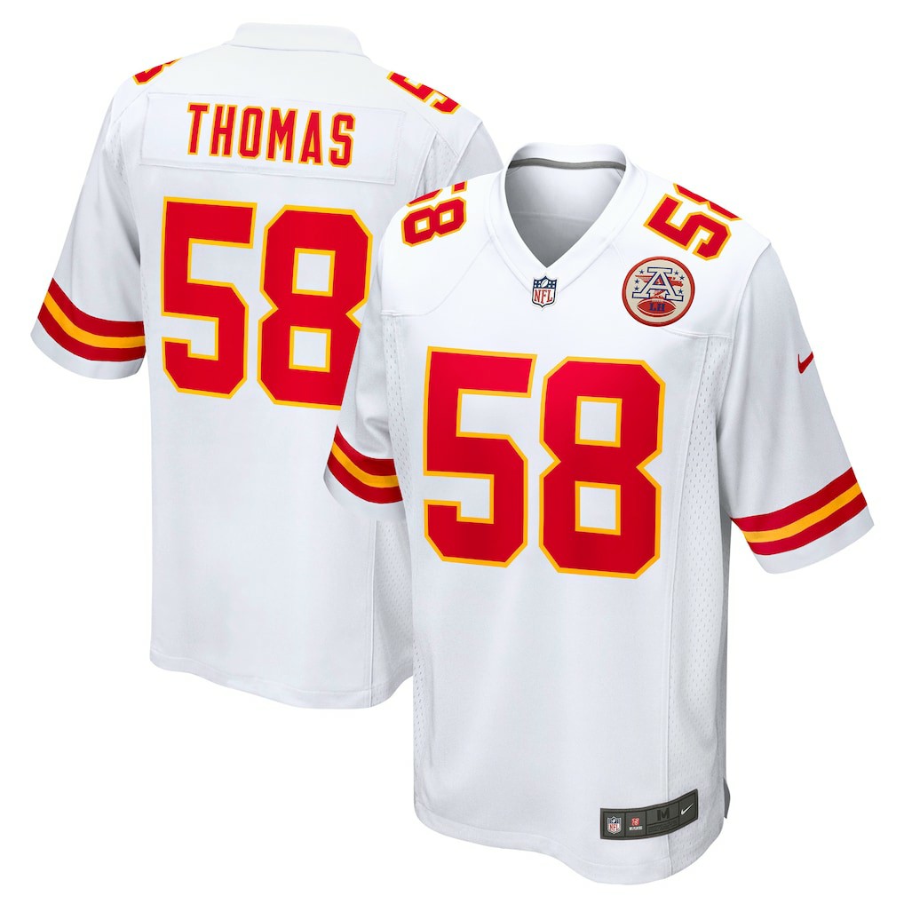 Derrick Thomas Kansas City Chiefs Retired Player Game Jersey White - Nike