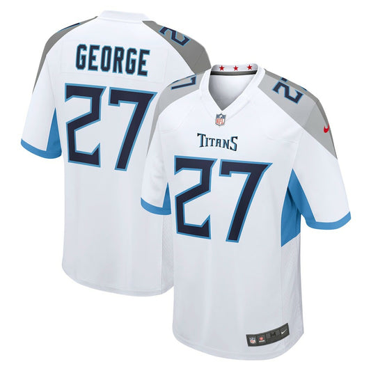 Eddie George Tennessee Titans Retired Player Game Jersey - White | NFL Jerseys