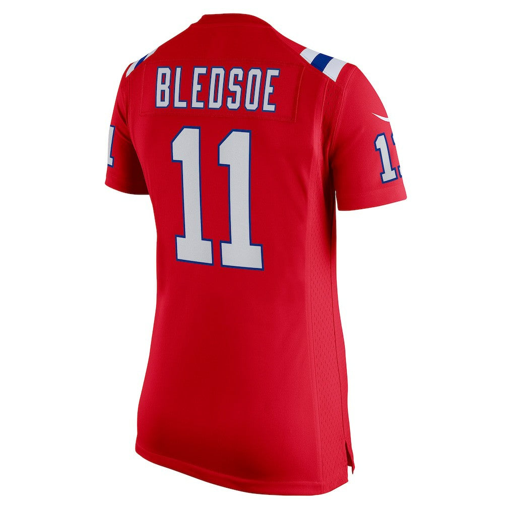 Drew Bledsoe New England Patriots Women's Retired Game Jersey Red - Nike