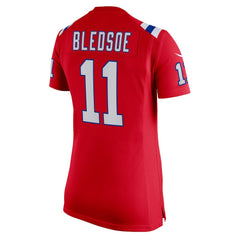 Drew Bledsoe New England Patriots Women's Retired Game Jersey Red - Nike