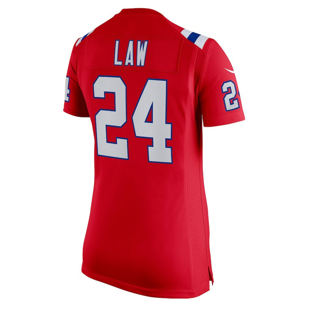 Ty Law New England Patriots Women's Retired Game Jersey Red - Nike