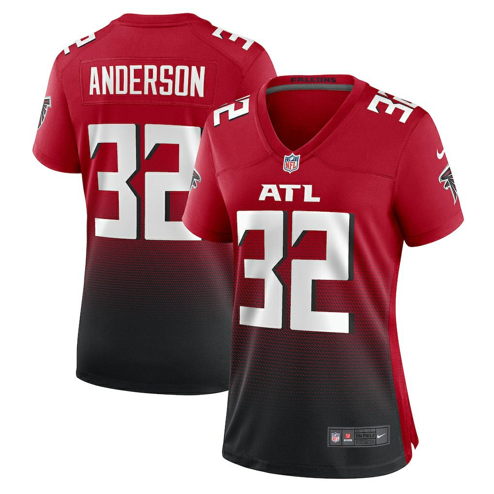 Jamal Anderson Atlanta Falcons Women's Retired Game Jersey Red - Nike