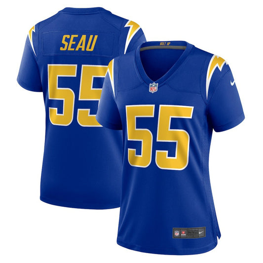 Junior Seau Los Angeles Chargers Women's Retired Game Jersey - Royal | NFL Jerseys