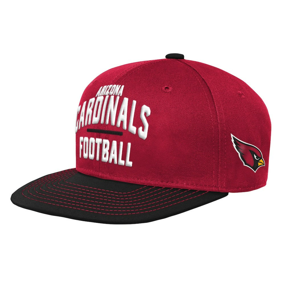 Arizona Cardinals Youth Lock Up Snapback Hat Cardinal/Black - NFL