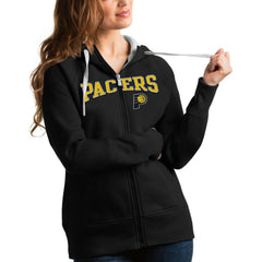 NBA - Indiana Pacers Antigua Women's Team Victory Full-Zip Hoodie - Black