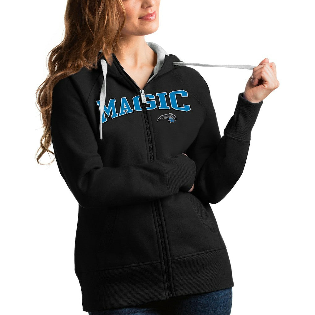NBA - Orlando Magic Antigua Women's Team Victory Full-Zip Hoodie - Black
