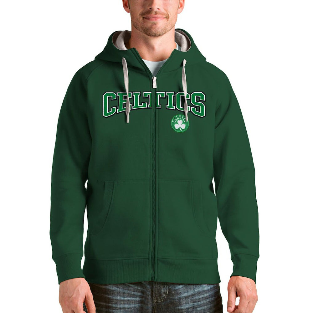 NBA - Boston Celtics Antigua Victory Full-Zip Hoodie - Hunter Green