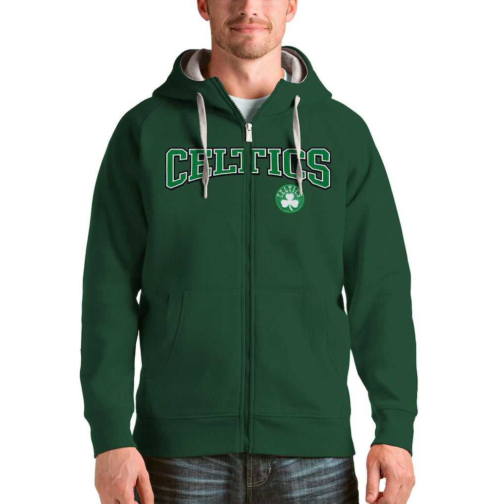 NBA - Boston Celtics Antigua Victory Full-Zip Hoodie - Hunter Green