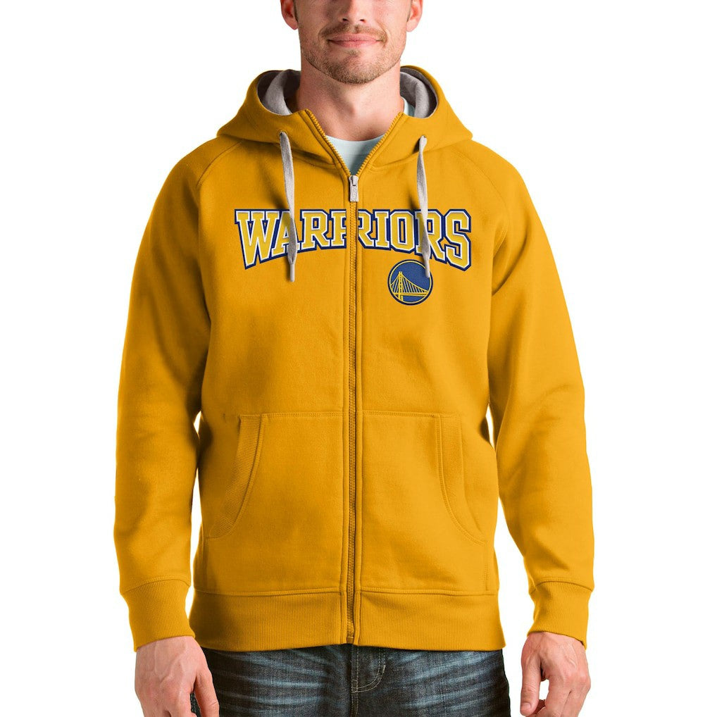 NBA - Golden State Warriors Antigua Victory Full-Zip Hoodie - Gold