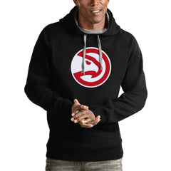 NBA - Atlanta Hawks Antigua Logo Victory Pullover Hoodie - Black