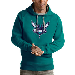 NBA - Charlotte Hornets Antigua Logo Victory Pullover Hoodie - Teal