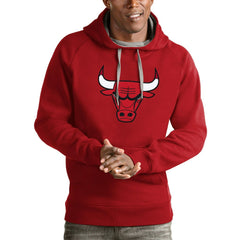 NBA - Chicago Bulls Antigua Logo Victory Pullover Hoodie - Red