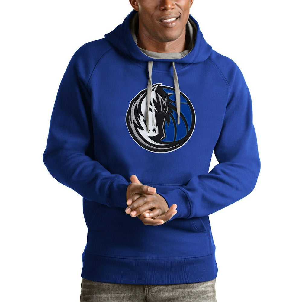 NBA - Dallas Mavericks Antigua Logo Victory Pullover Hoodie - Royal
