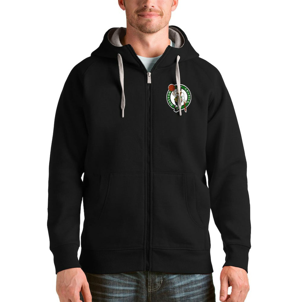 NBA - Boston Celtics Antigua Logo Victory Full-Zip Hoodie - Black