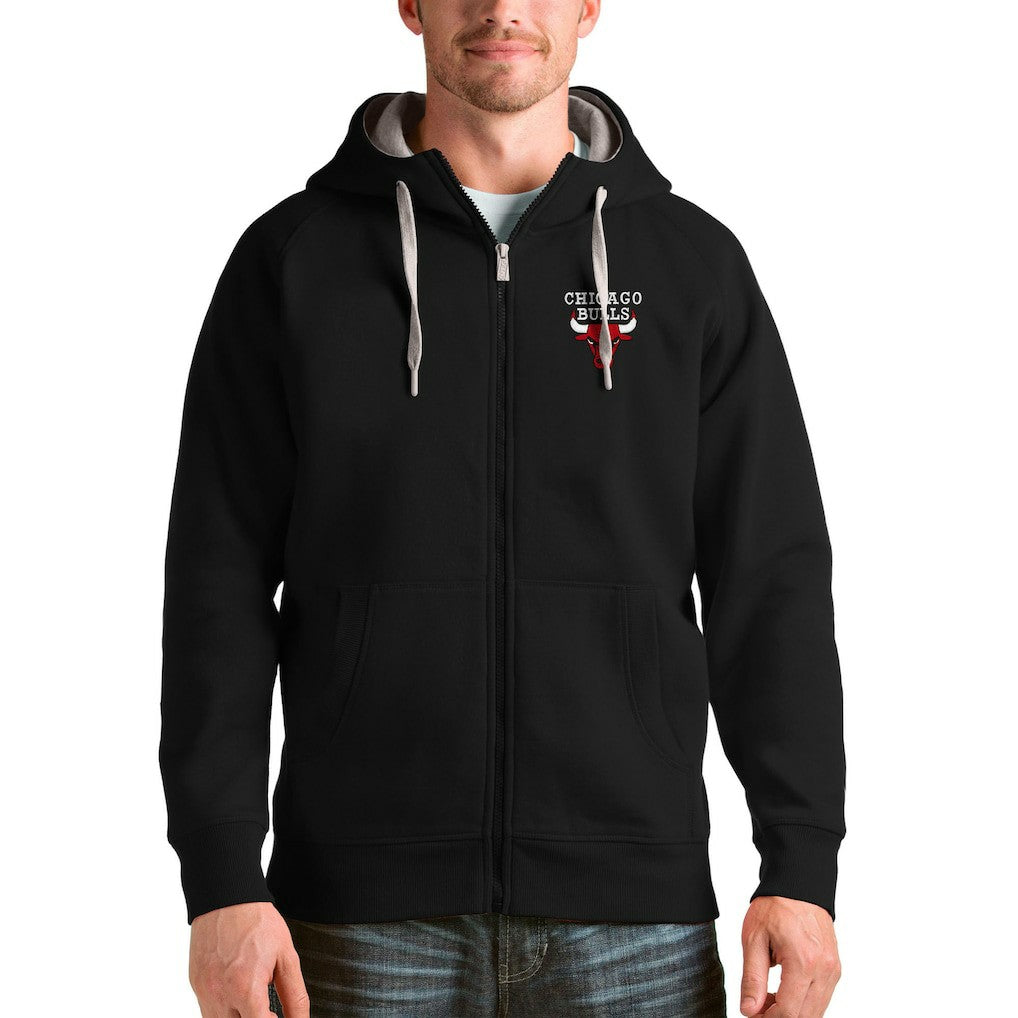 NBA - Chicago Bulls Antigua Logo Victory Full-Zip Hoodie - Black