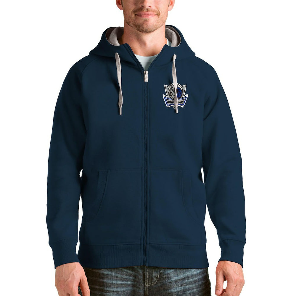 NBA - Dallas Mavericks Antigua Logo Victory Full-Zip Hoodie - Navy