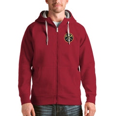 NBA - Denver Nuggets Antigua Logo Victory Full-Zip Hoodie - Red