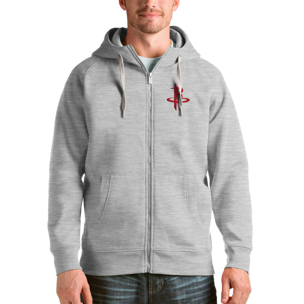 NBA - Houston Rockets Antigua Logo Victory Full-Zip Hoodie - Heathered Gray