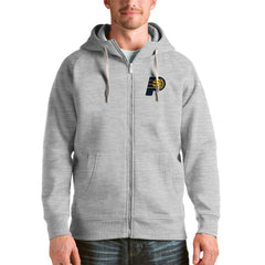 NBA - Indiana Pacers Antigua Logo Victory Full-Zip Hoodie - Heathered Gray