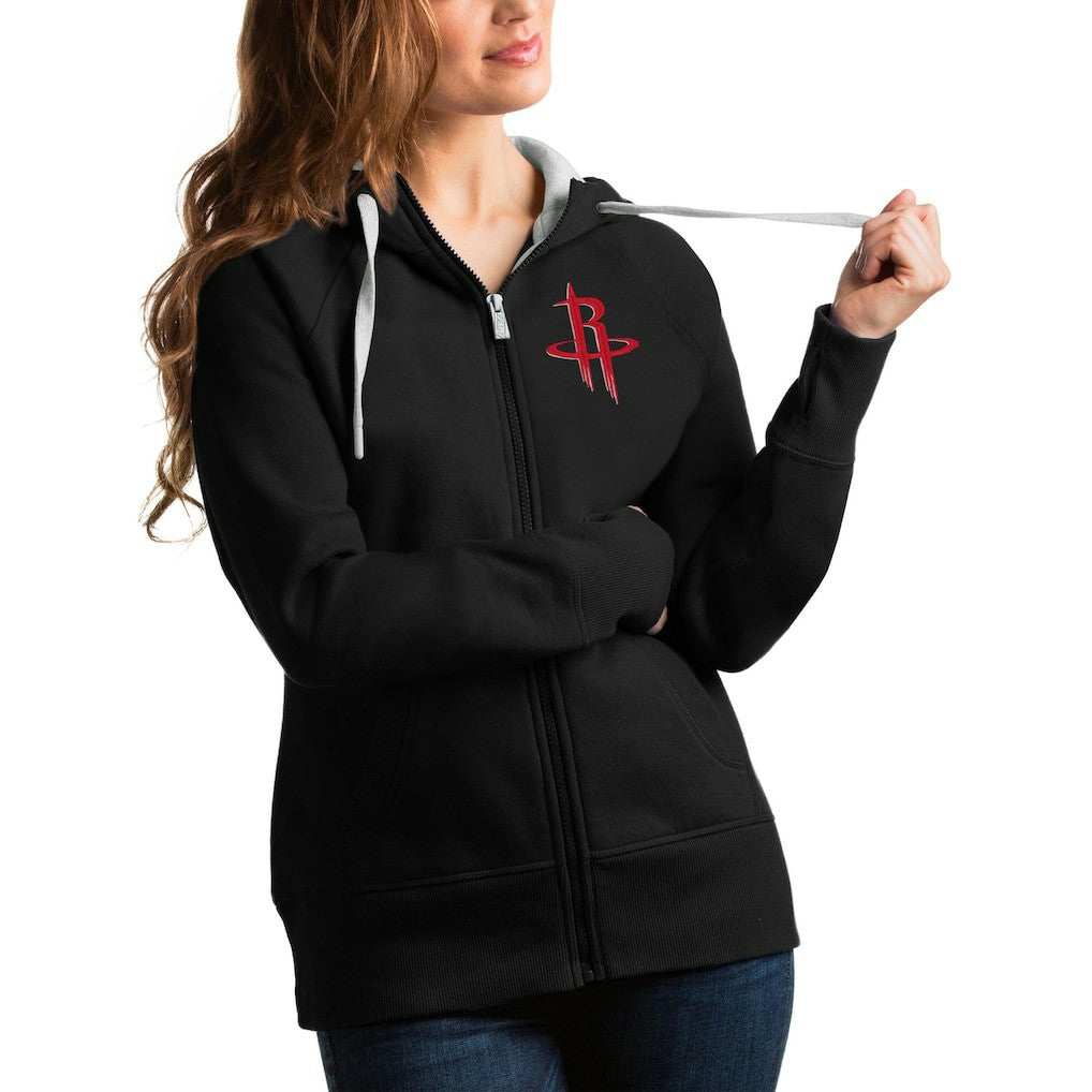 NBA - Houston Rockets Antigua Women's Victory Full-Zip Hoodie - Black