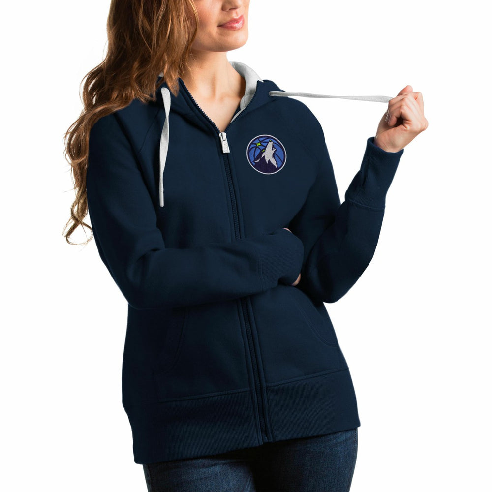 NBA - Minnesota Timberwolves Antigua Women's Victory Full-Zip Hoodie - Navy