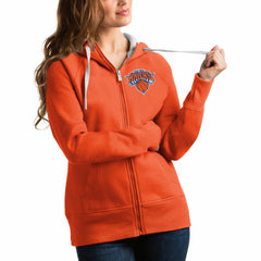 NBA - New York Knicks Antigua Women's Victory Full-Zip Hoodie - Orange