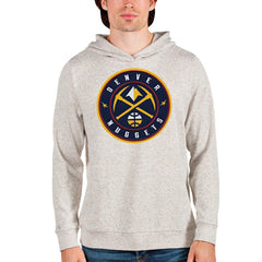 NBA - Denver Nuggets Antigua Logo Absolute Pullover Hoodie - Cream