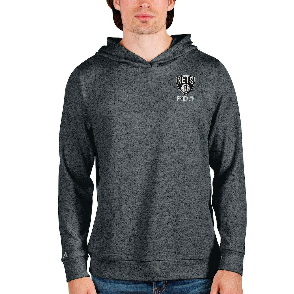 NBA - Brooklyn Nets Antigua Absolute Pullover Hoodie - Heathered Charcoal